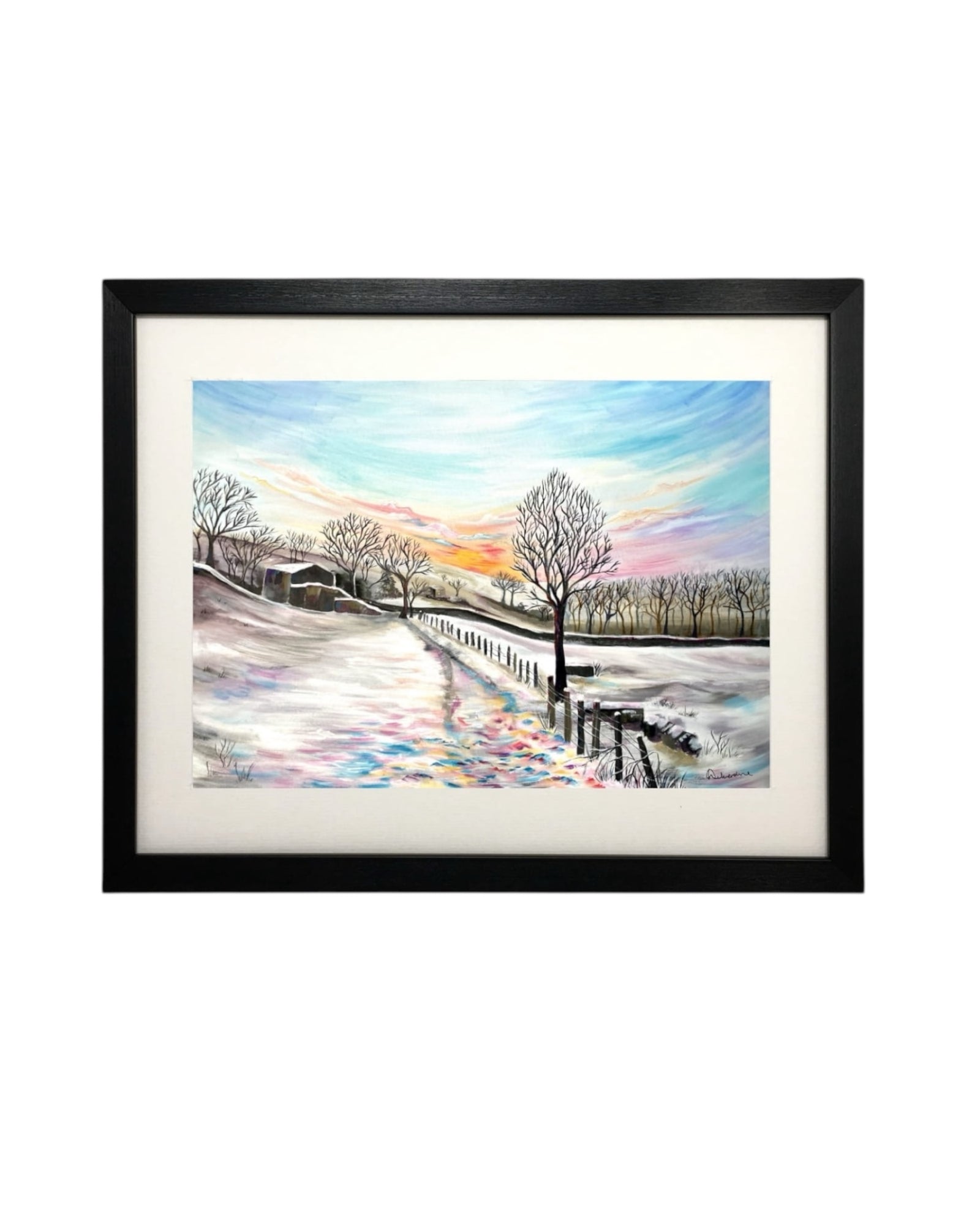Railway Children in Haworth Oxenhope Framed print