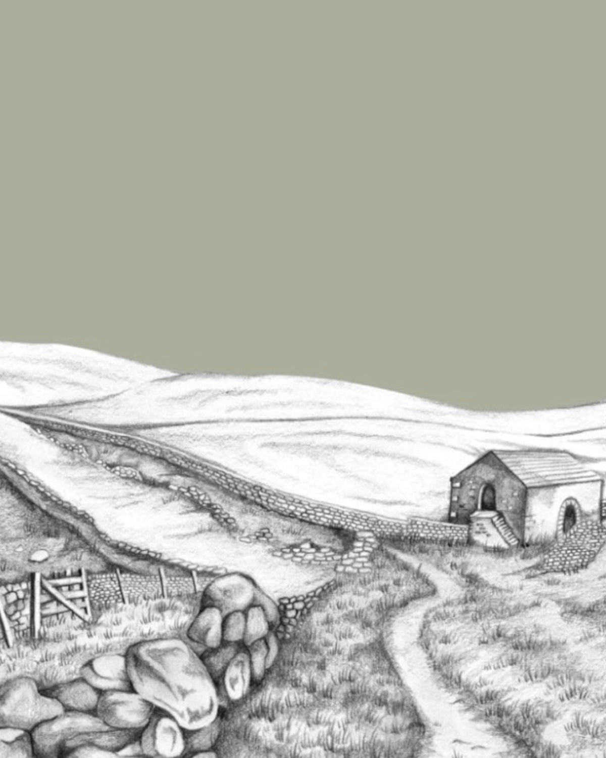 Yorkshire Dales Sketch Print