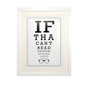 Yorkshire Optician Eyetest Print