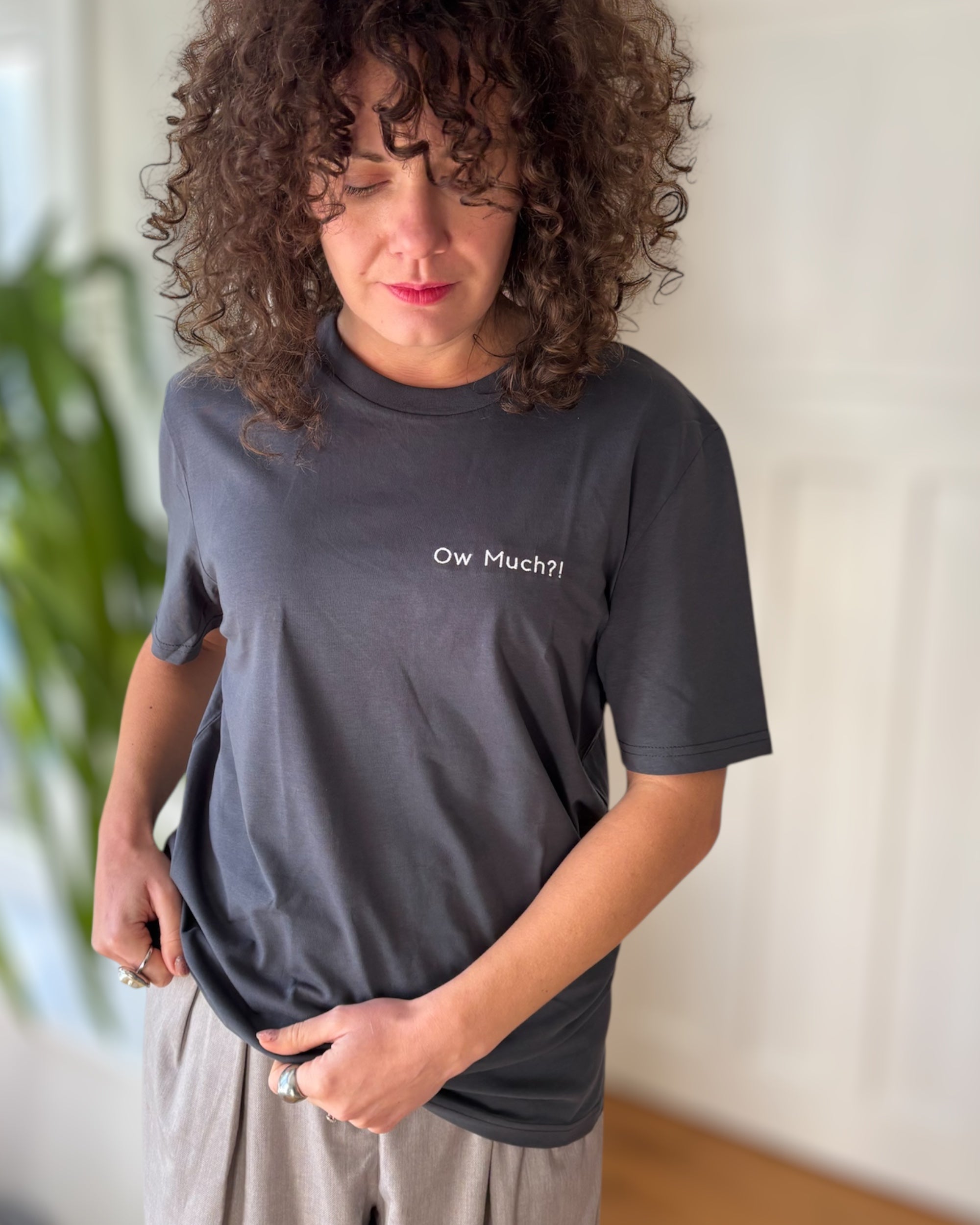 Ow Much Yorkshire T-Shirt - Unisex Premium Embroidered Organic Cotton - 3 Colours