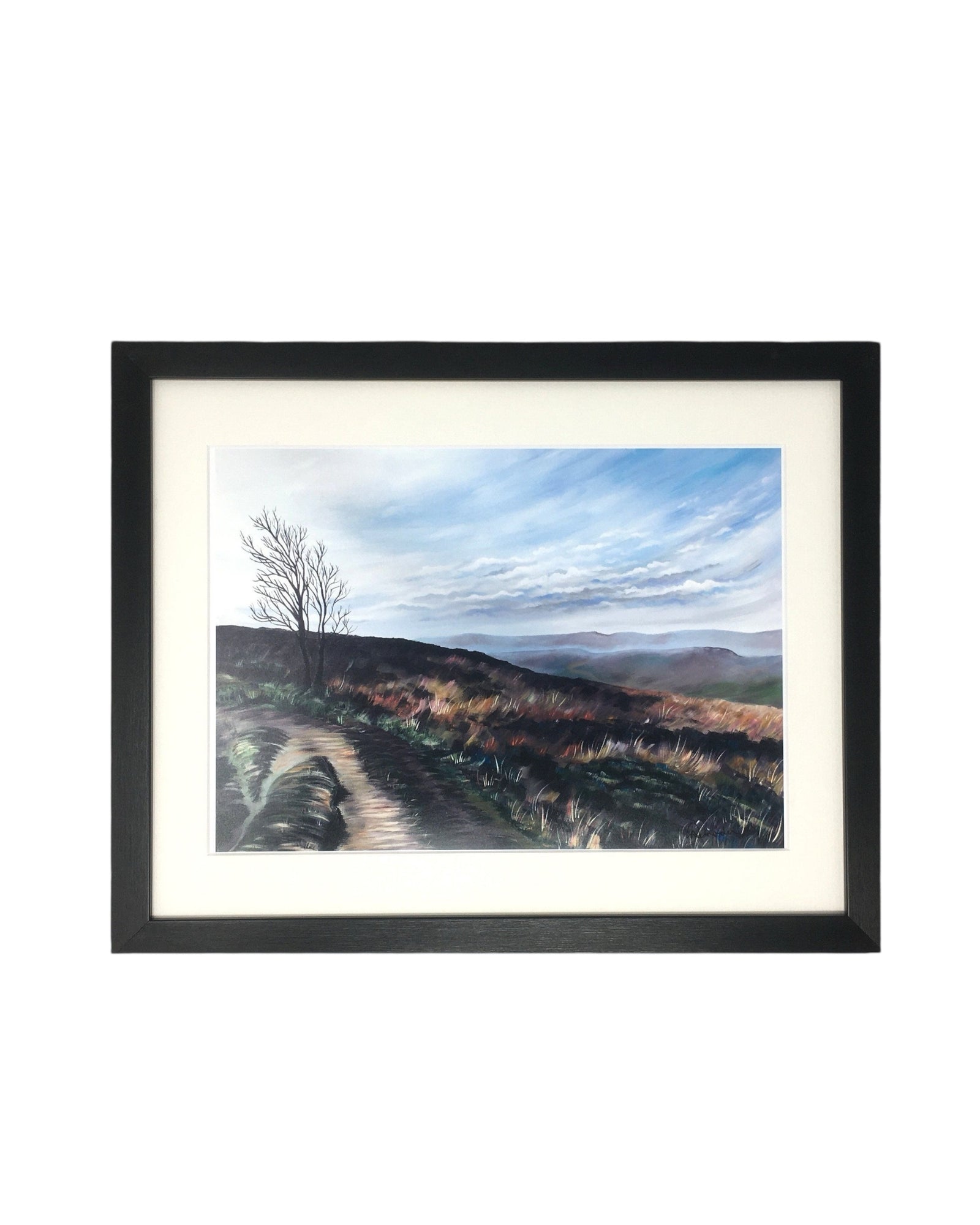 Yorkshire Penistone Hill in Haworth Framed print