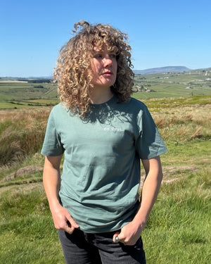 Be Reyt Yorkshire Lancashire T-Shirt – Unisex Fit - Premium Embroidered Organic Cotton