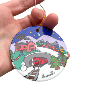 Haworth Yorkshire Christmas Decoration Colourful