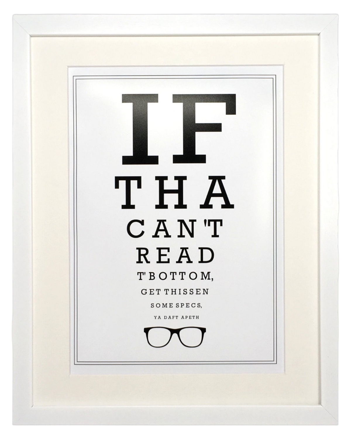 Yorkshire Optician Eyetest Print – Unframed Print