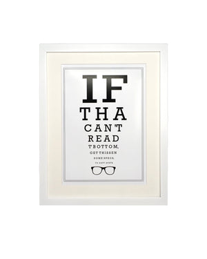 Yorkshire Optician Eyetest Print
