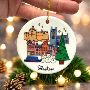 Ceramic Skipton Christmas Decoration