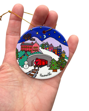 Haworth Yorkshire Christmas Decoration Colourful