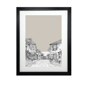 Haworth Yorkshire Sketch Print