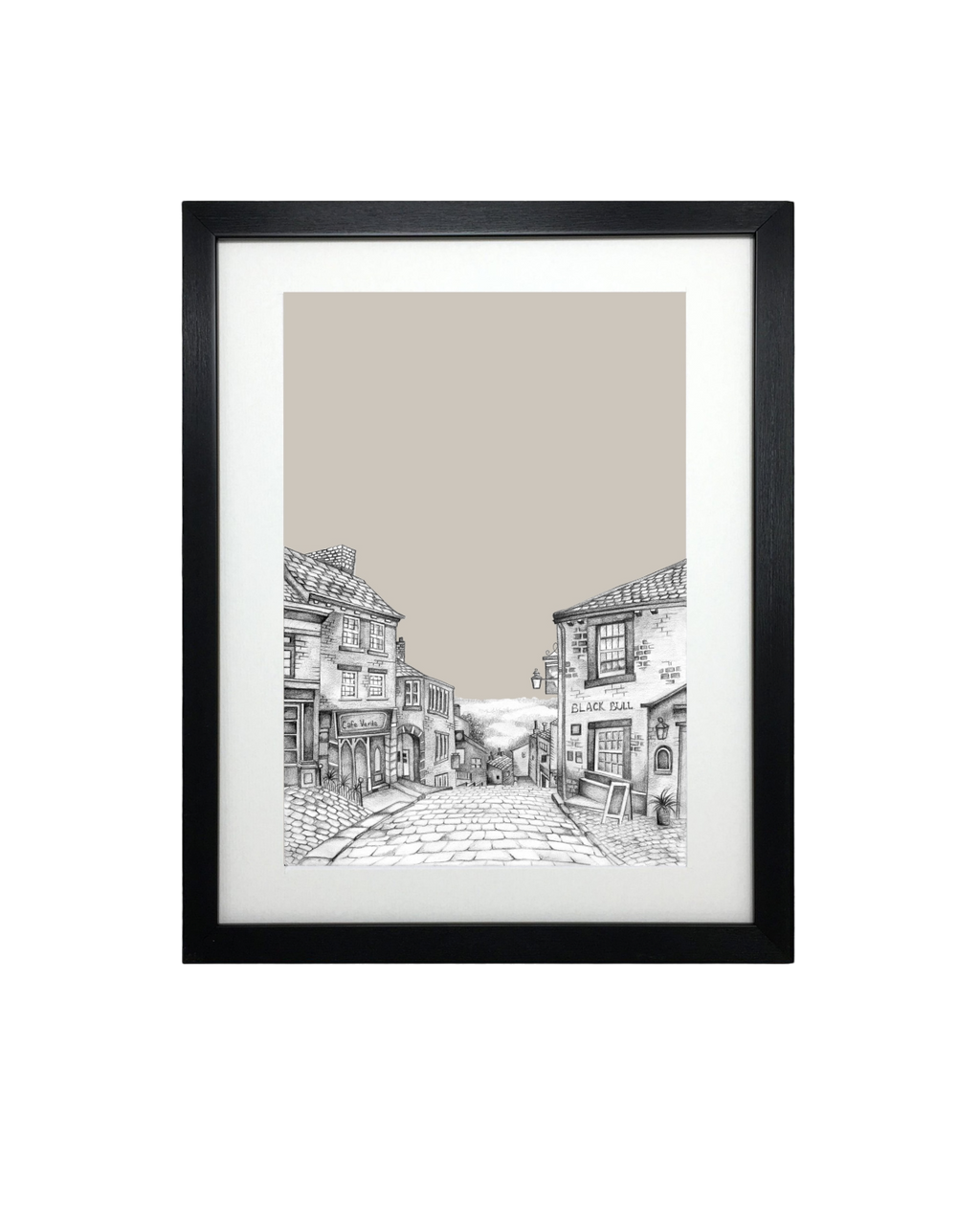 Haworth Yorkshire Sketch Print – Unframed Print