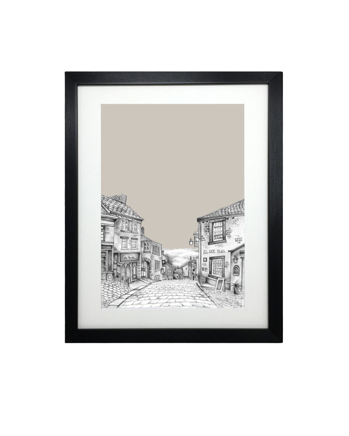 Haworth Yorkshire Sketch Print – Unframed Print