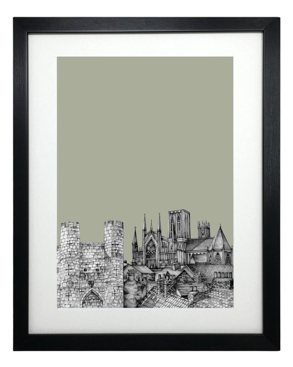 York Yorkshire Sketch Print – Unframed Print
