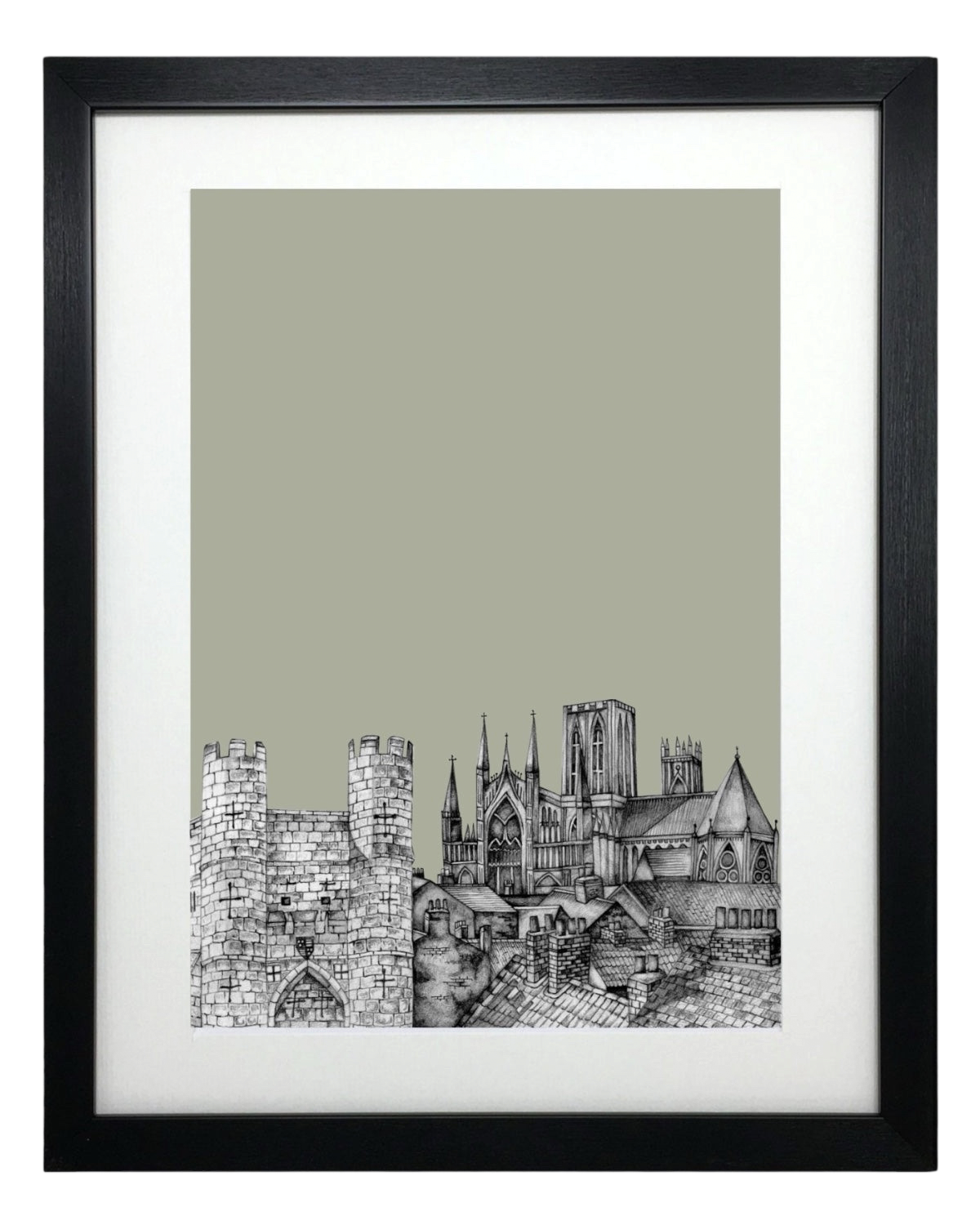 York Yorkshire Sketch Print – Unframed Print