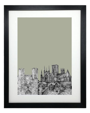York Yorkshire Sketch Print