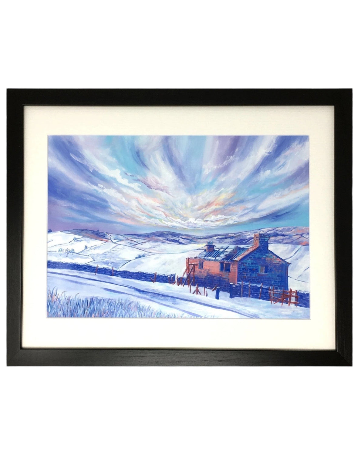 Haworth Bronte Waterfall Walk Print Framed
