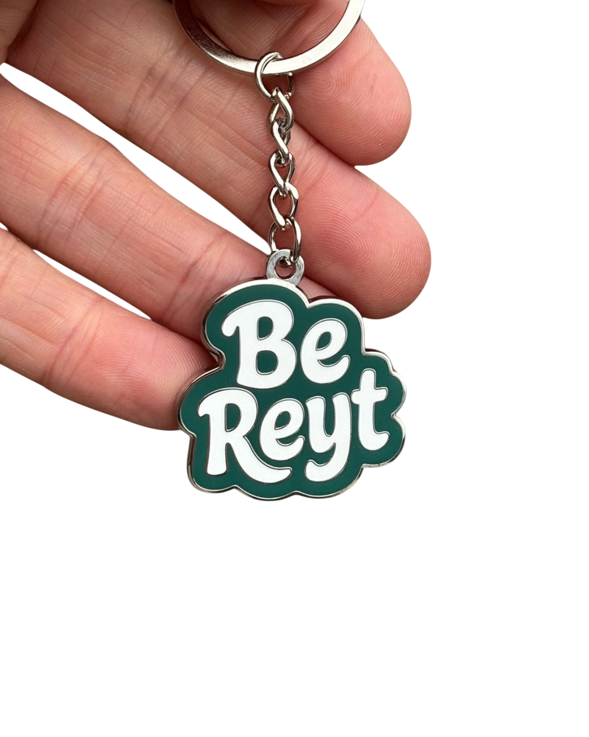 Yorkshire Dialect Be Reyt Enamel Keyring