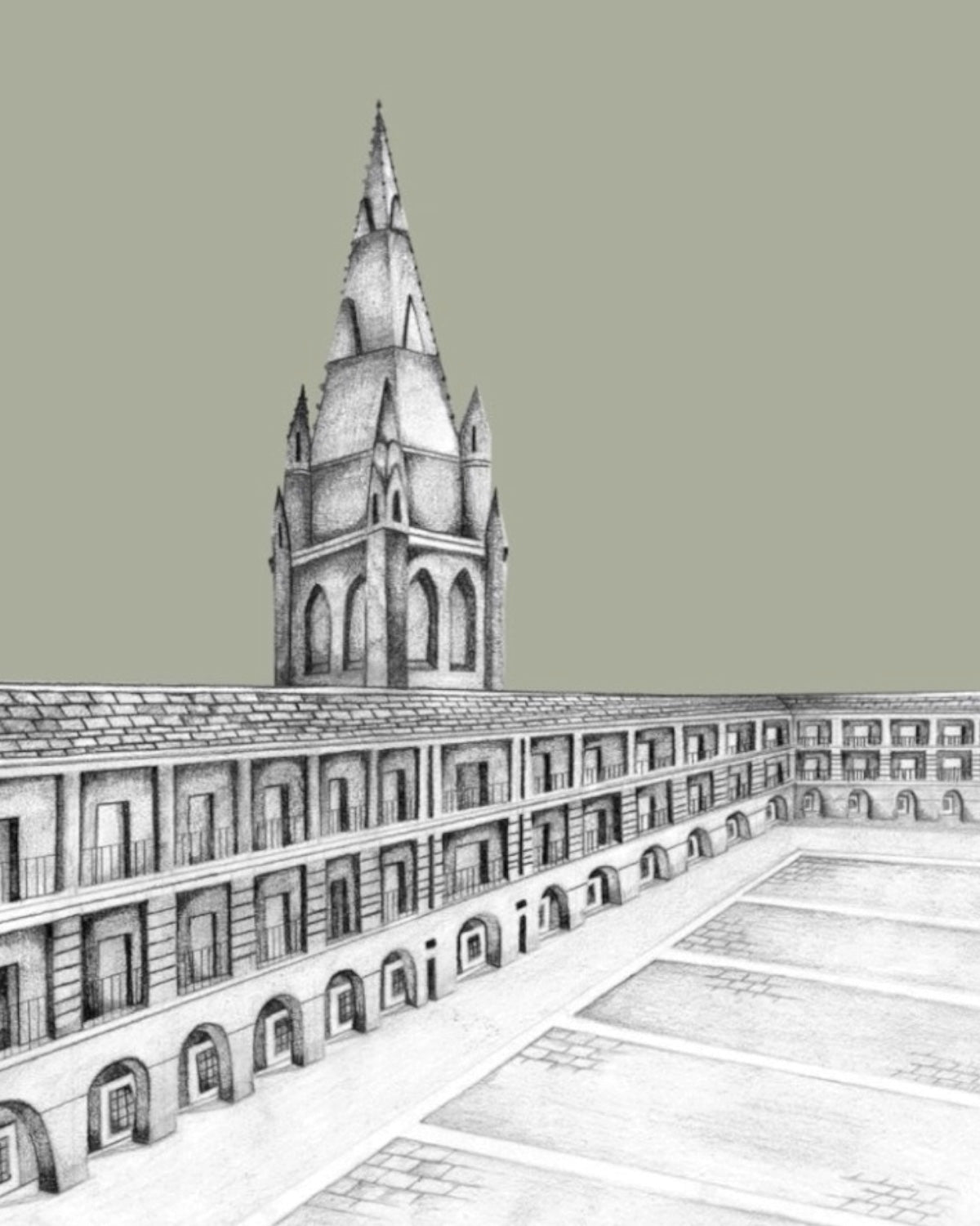 Halifax Yorkshire Sketch Print