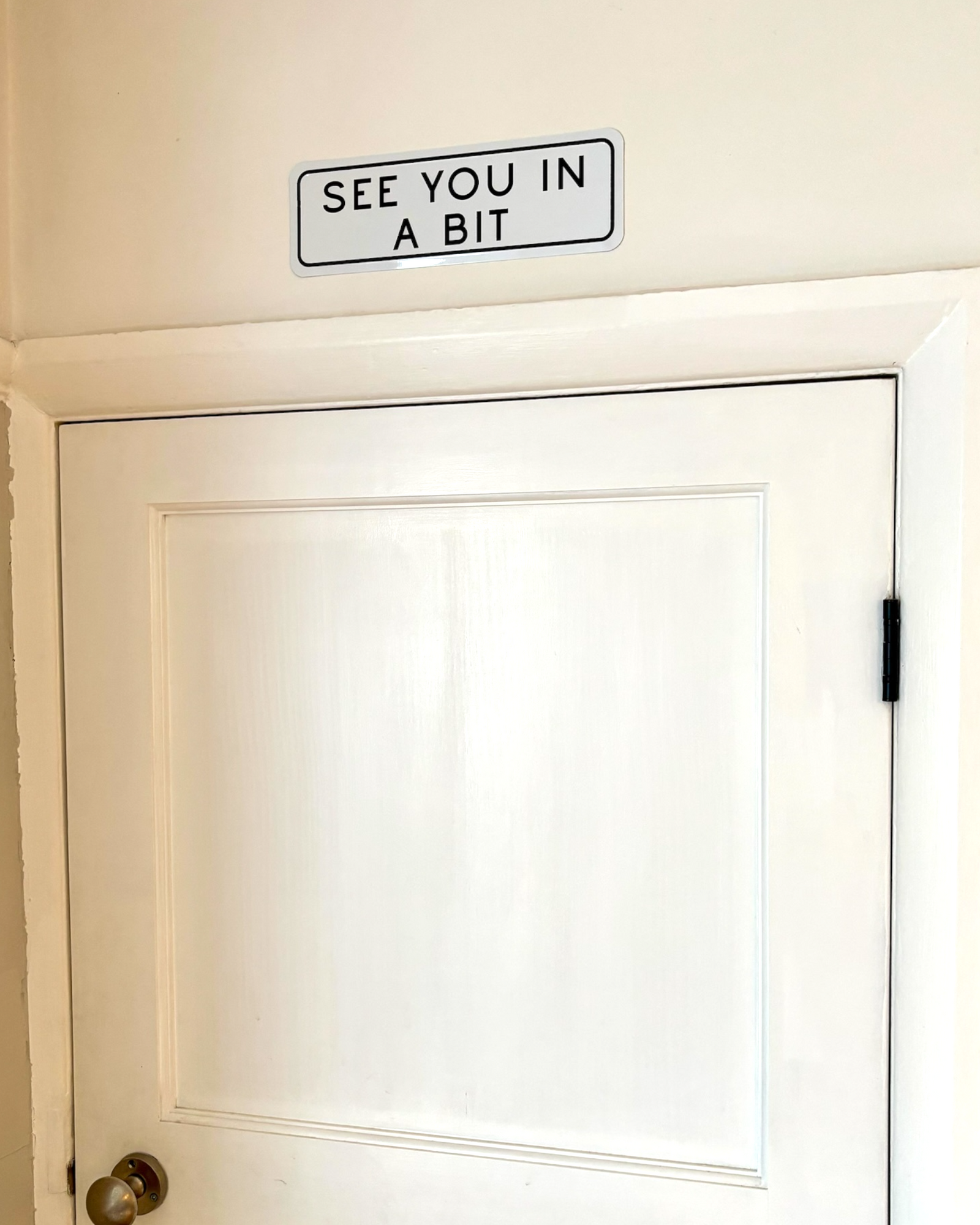 Yorkshire See you in a bit Home Metal Embossed Sign