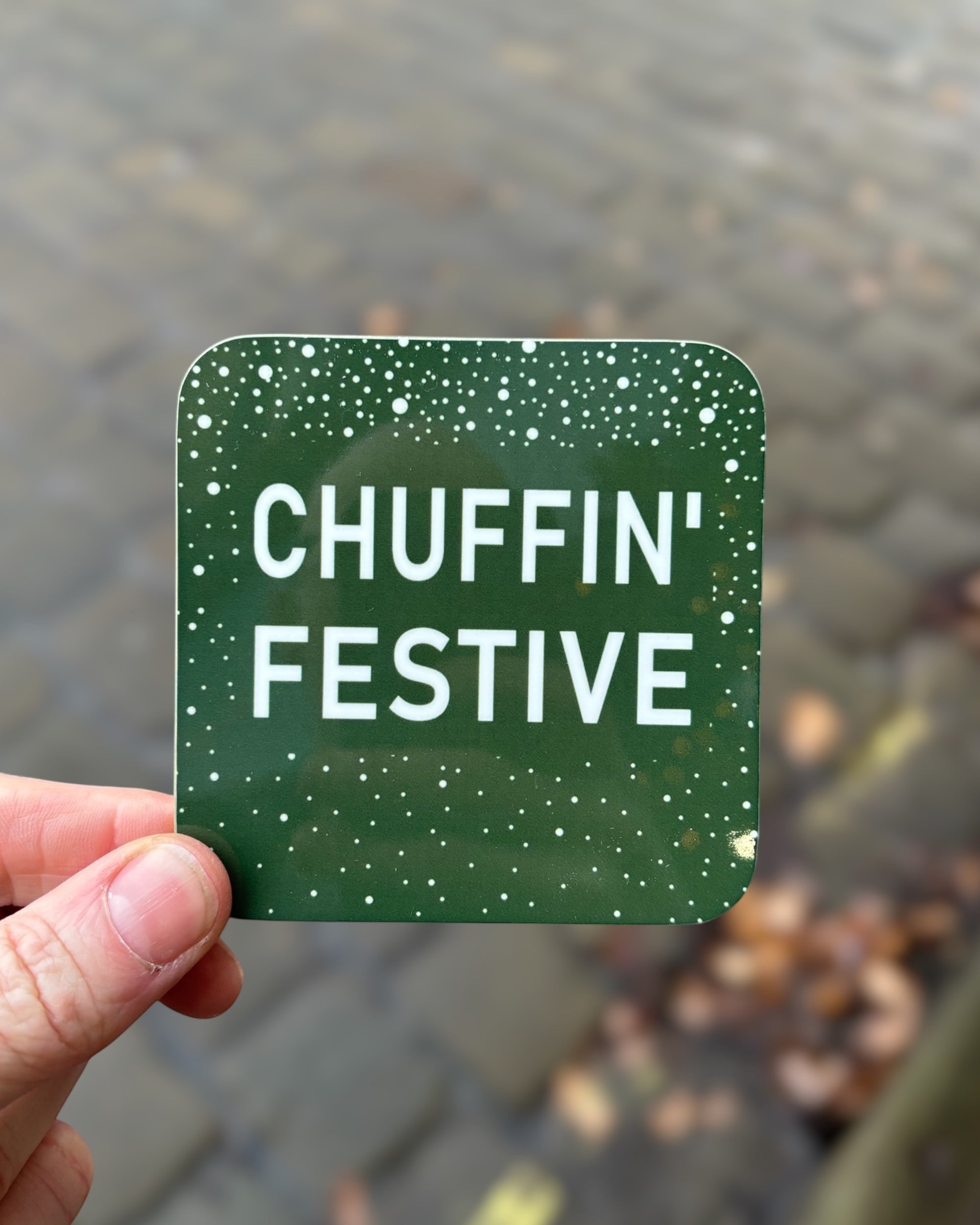 Yorkshire Chuffin Christmas Coaster