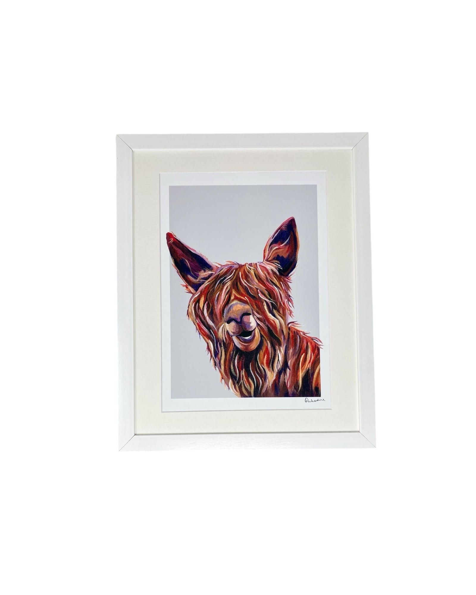 Alpaca Cheeky Painting Print