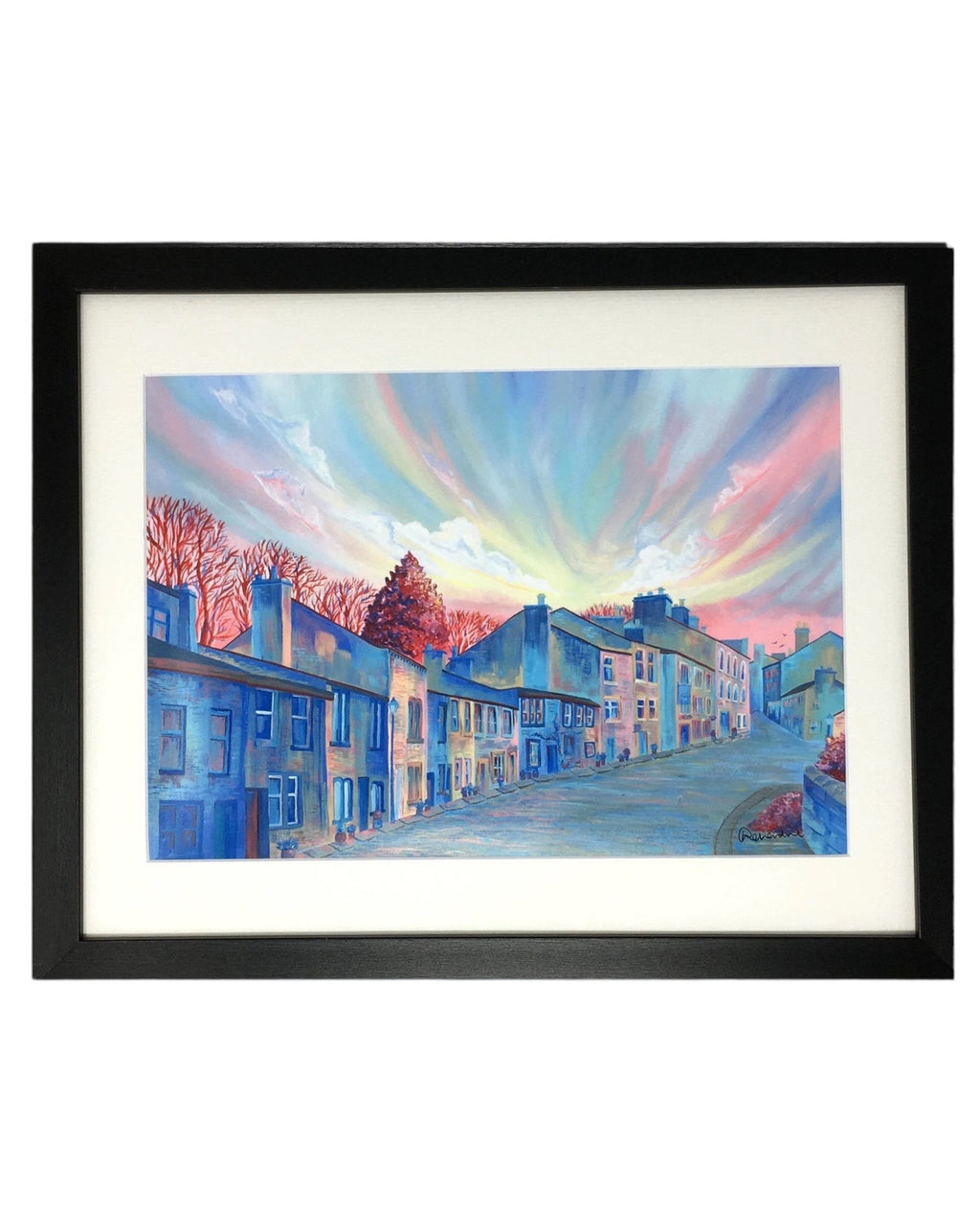 Haworth Main Street, Brontes Yorkshire Framed Print – Unframed Print