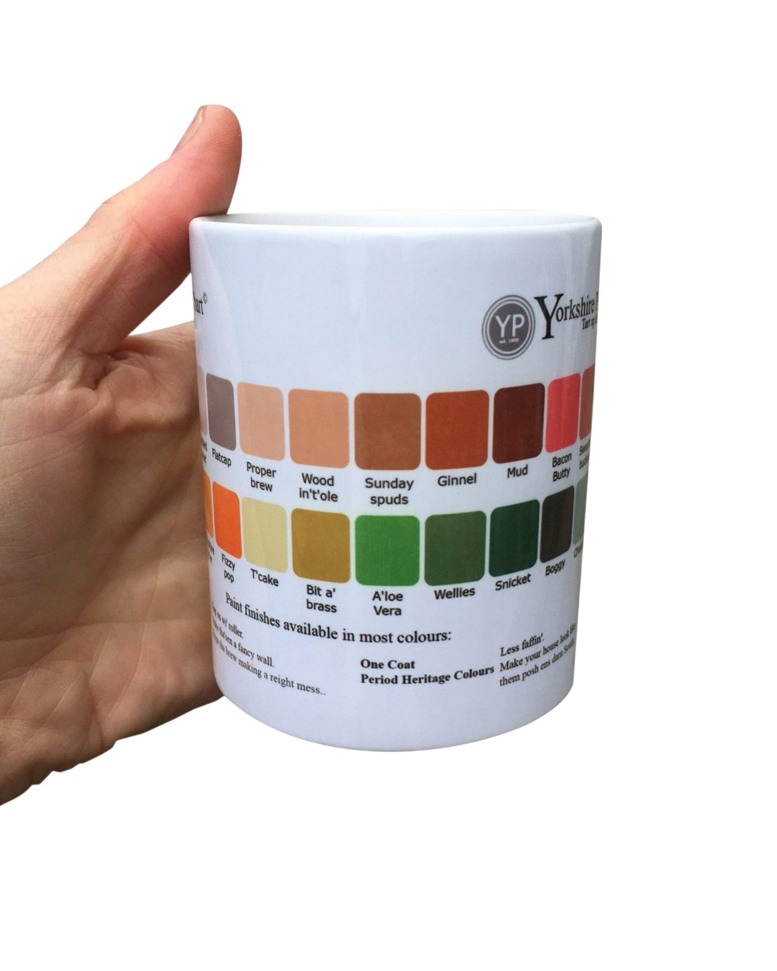 Yorkshire Paint Chart Decorator Mug