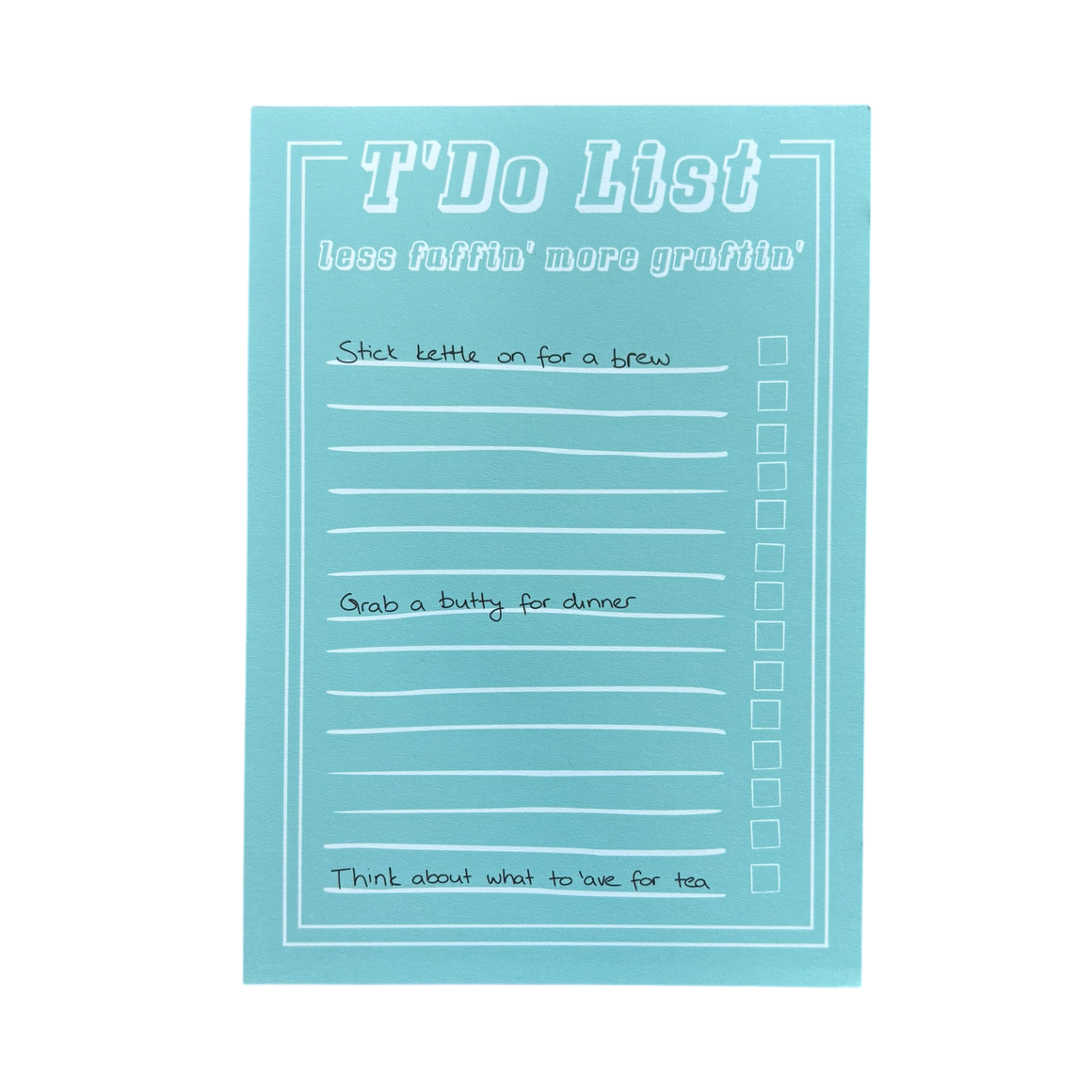 Yorkshire Dialect To Do List Notepad