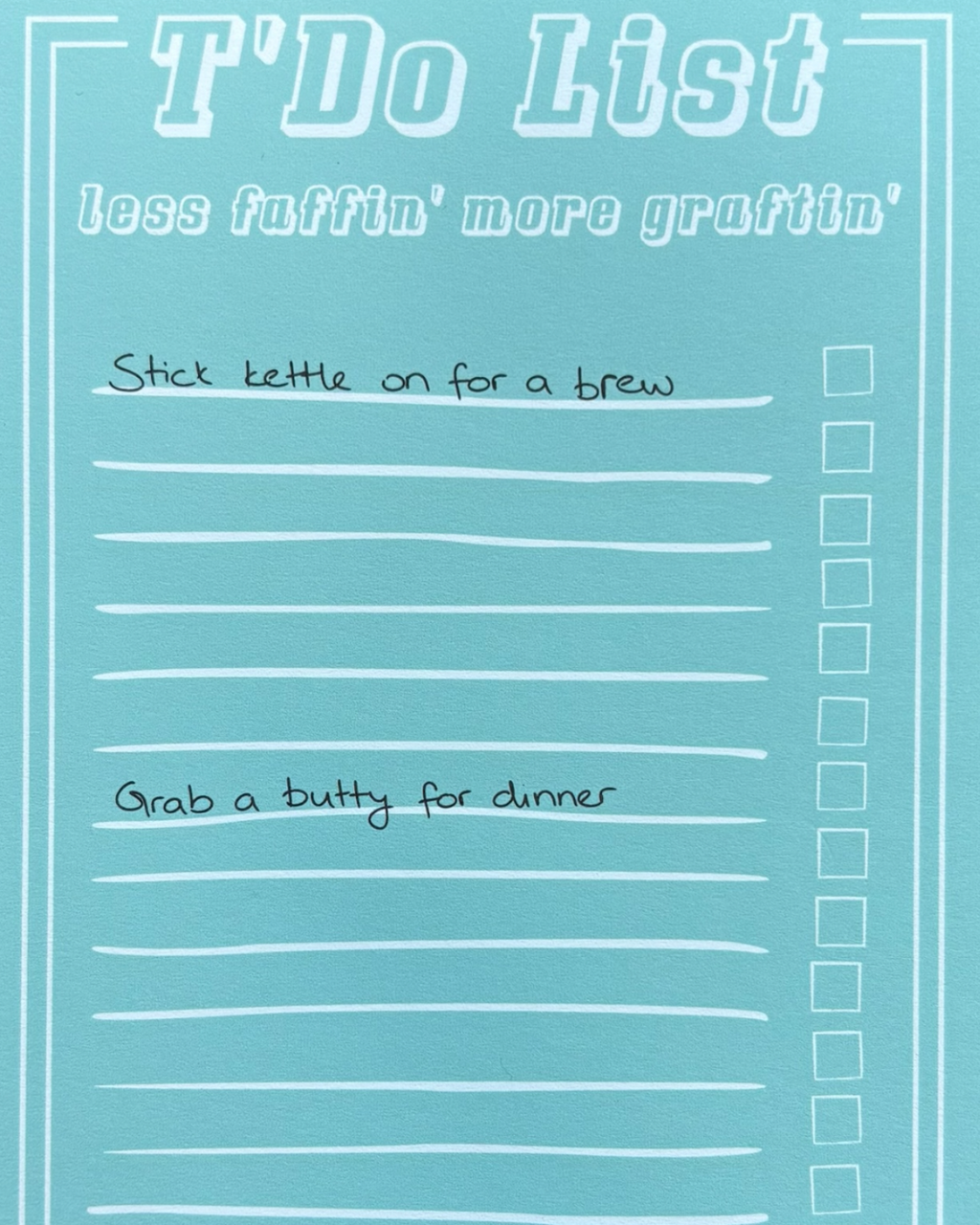 Yorkshire Dialect To Do List Notepad