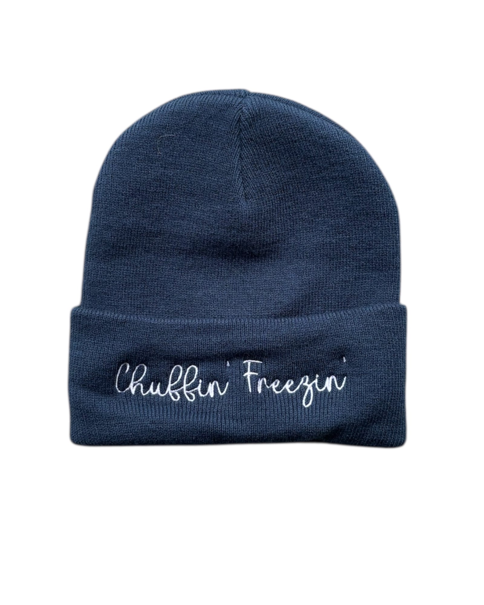 Chuffin' Freezin' Yorkshire Embroidered Beanie Hat - One Size - 3 Colours