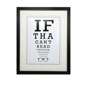 Yorkshire Optician Eyetest Print