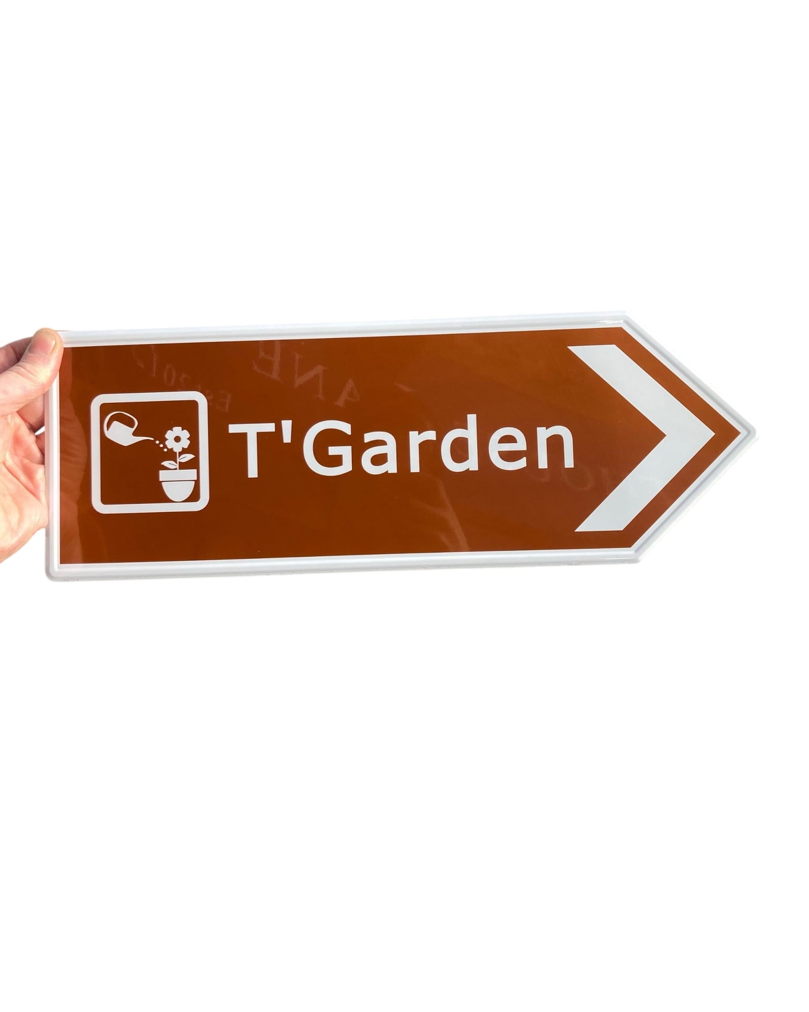 Yorkshire Metal Roadsign - T’ Garden Sign Yorkshire Dialect