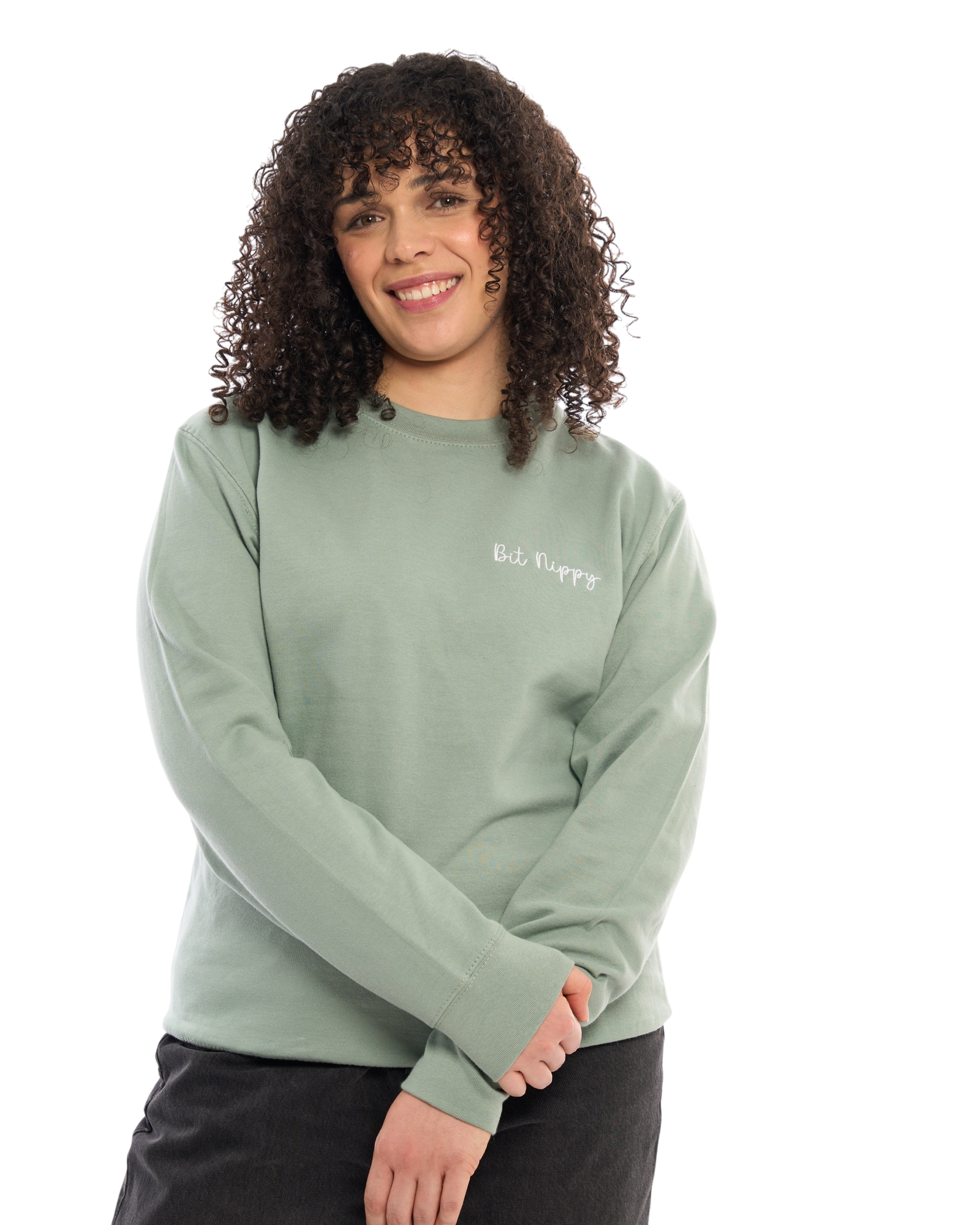 Bit Nippy Embroidered Sweatshirt