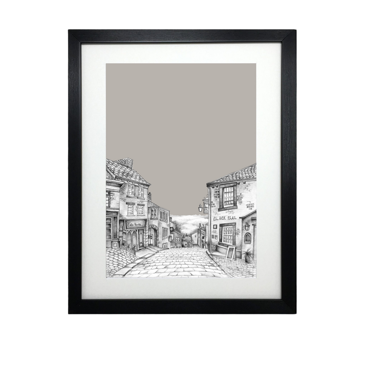 Haworth Yorkshire Sketch Print – Unframed Print