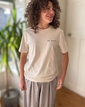 Ow Much Yorkshire T-Shirt - Unisex Premium Embroidered Organic Cotton - 3 Colours