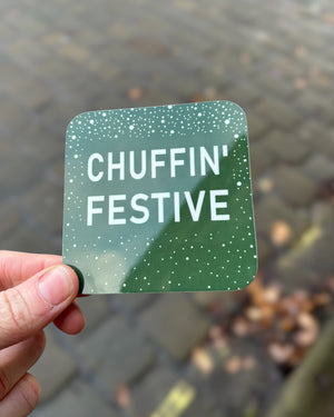 Yorkshire Chuffin Christmas Coaster