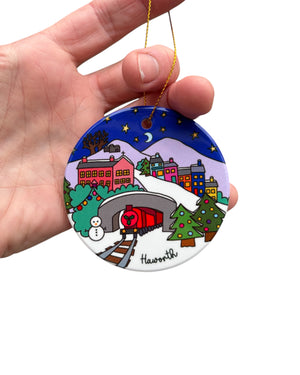 Haworth Yorkshire Christmas Decoration Colourful