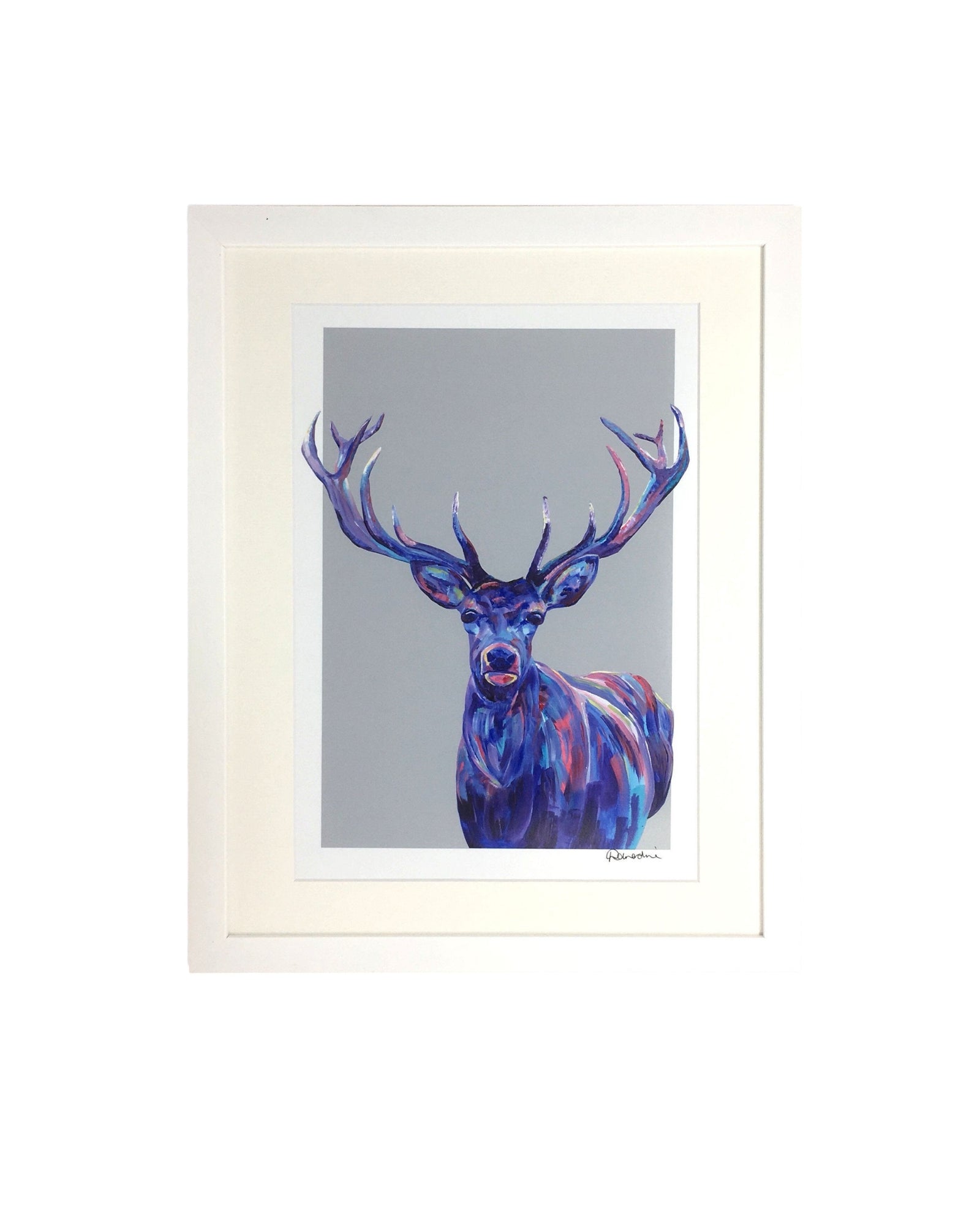 Colourful Stag Print