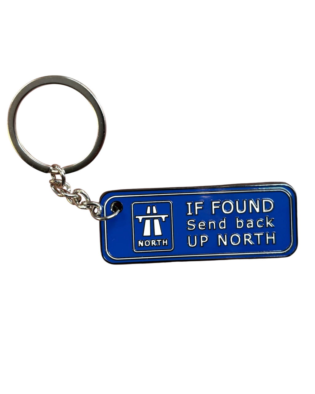 Up North Yorkshire Lancashire Enamel Keyring