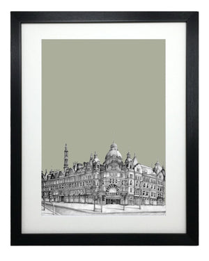Leeds Yorkshire Sketch Print
