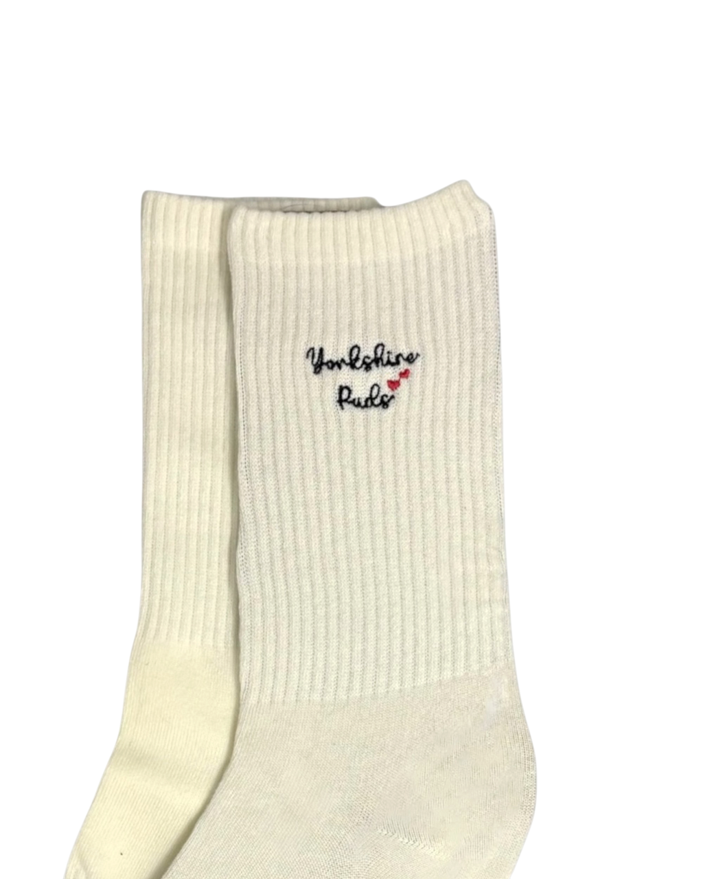 Yorkshire Pudding Embroidered Crew Socks
