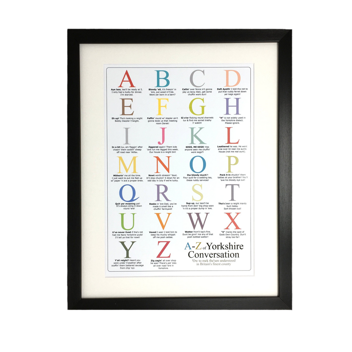 Yorkshire A-Z of Dialect Print