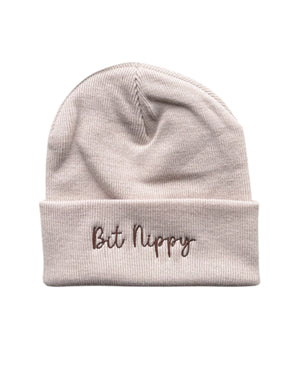 Bit Nippy Embroidered Beanie Hat - One Size - 3 Colours