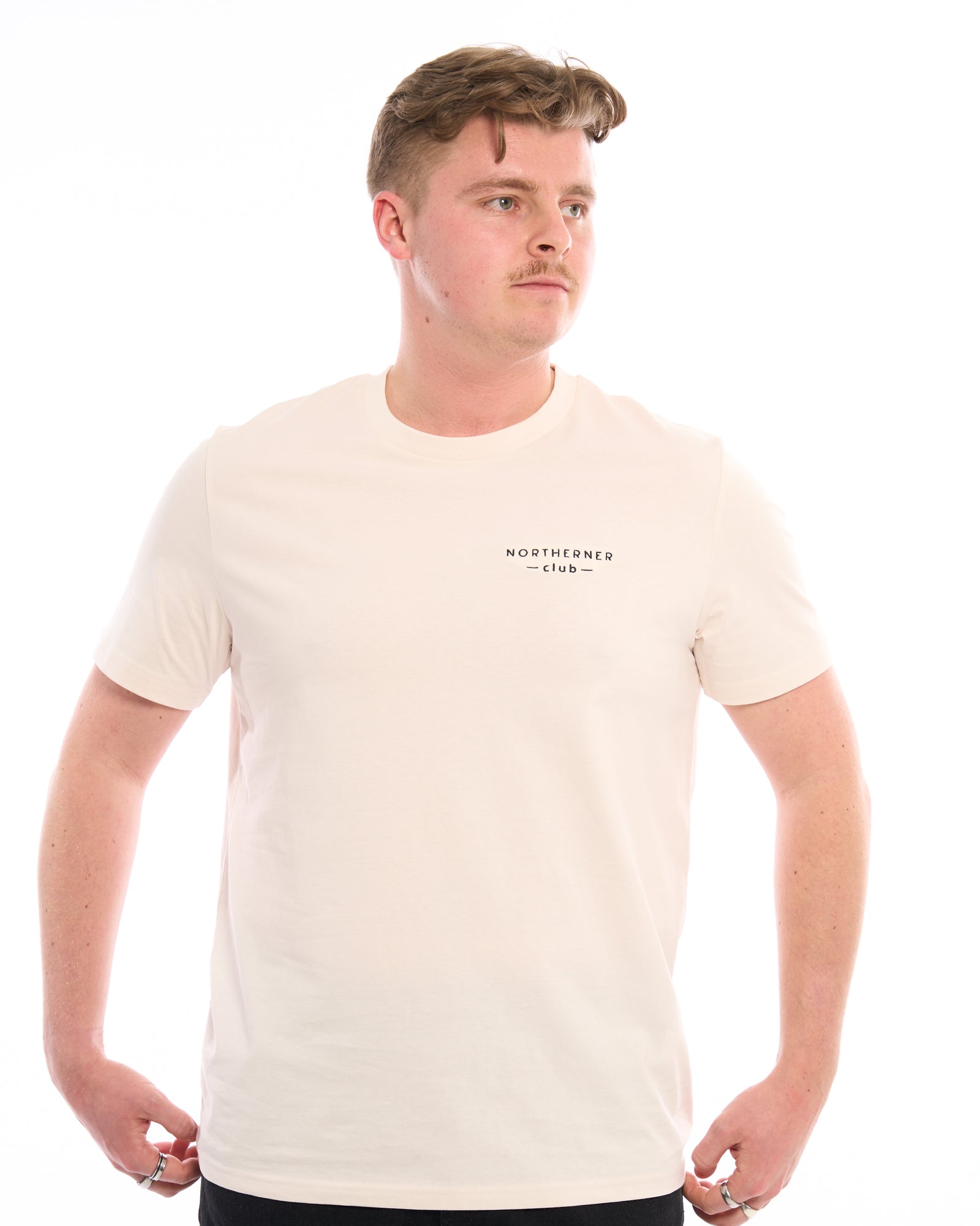 Yorkshire Lancashire Northerner Club T-Shirt Light Cream Unisex Embroidery Slogan Logo Thick Cotton Quality Top Men's Women's 