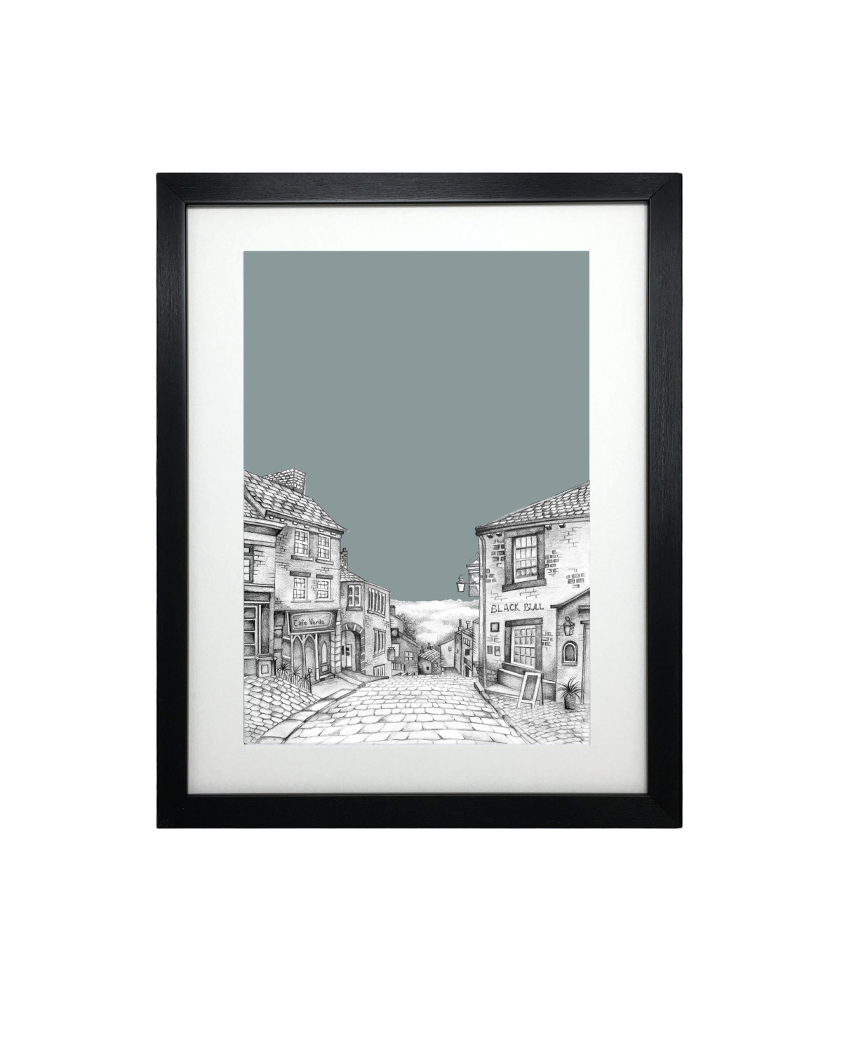 Haworth Yorkshire Sketch Print – Unframed Print