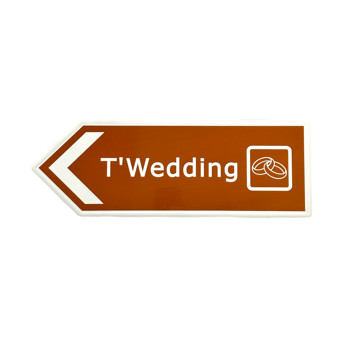 Yorkshire Metal Roadsign T’Wedding