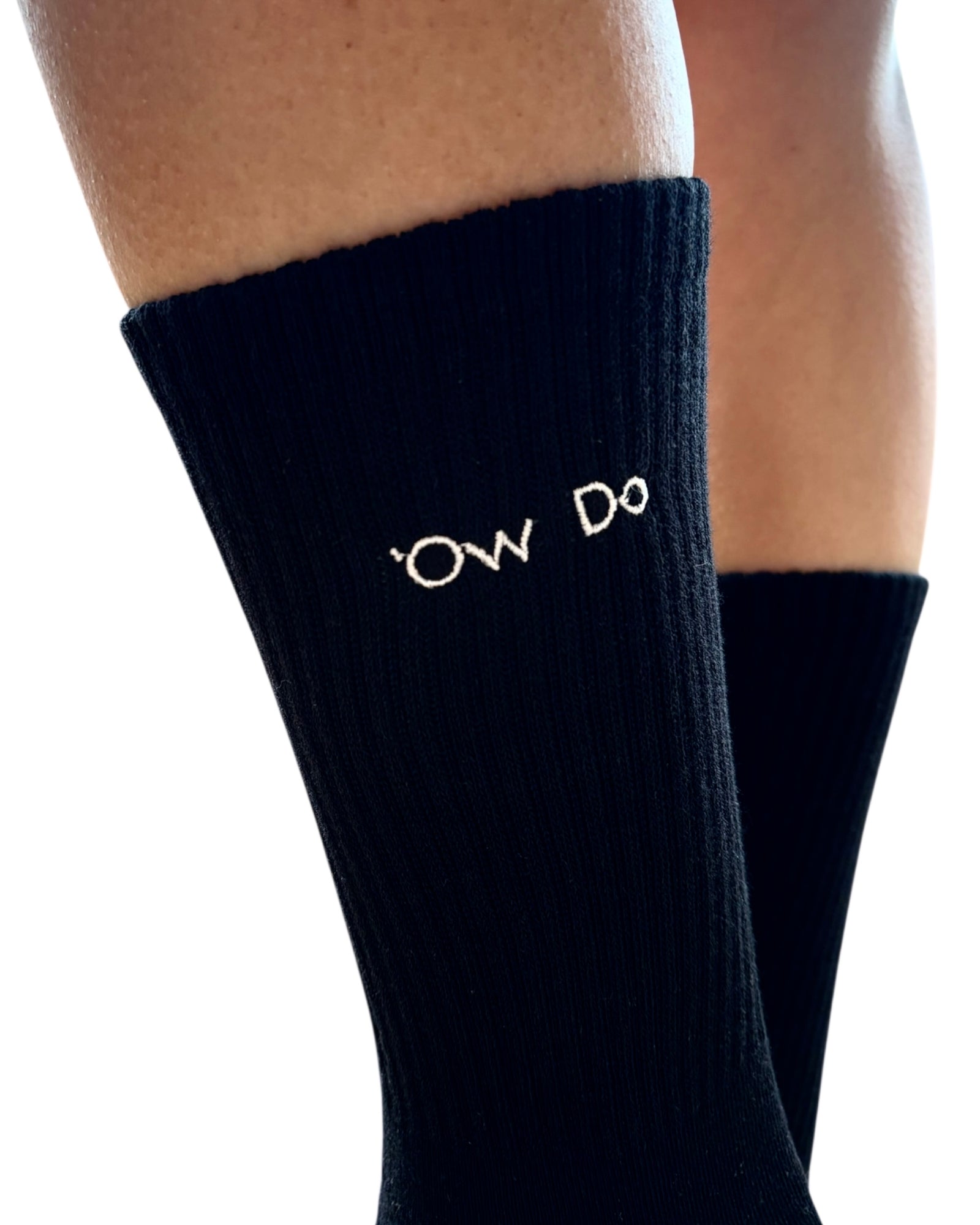 Yorkshire Dialect Socks Ow Do Logo