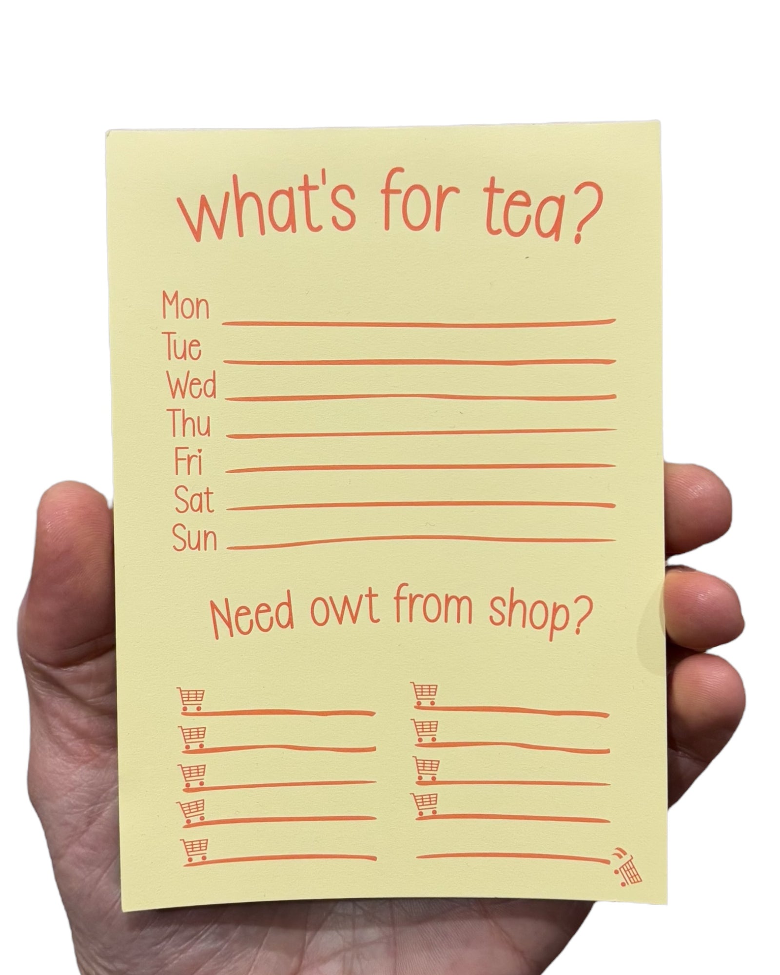 Yorkshire Shopping List Notepad