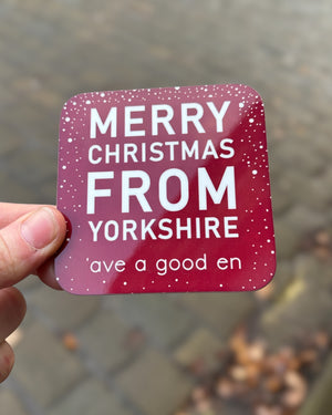 Yorkshire Christmas Coaster