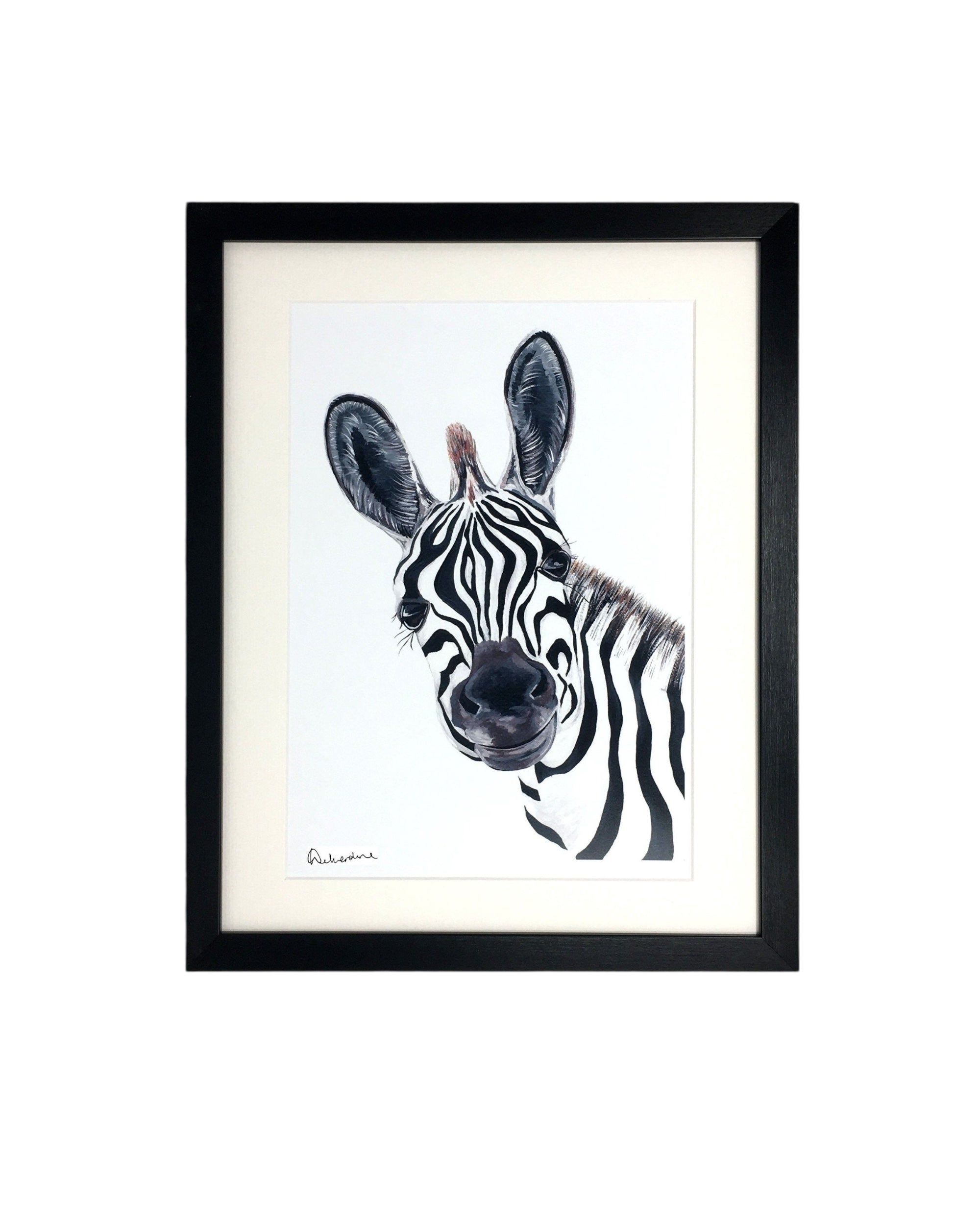 Monochrome Zebra Print