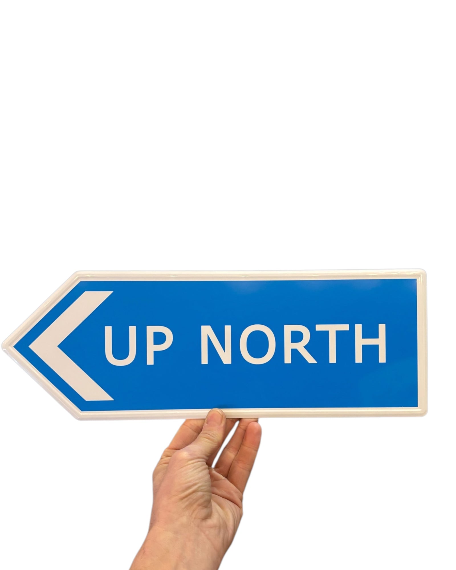 Yorkshire Metal Roadsign Up North Sign Yorkshire Dialect