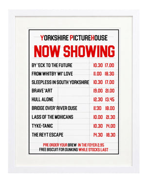 Yorkshire Dialect Cinema Movie Print